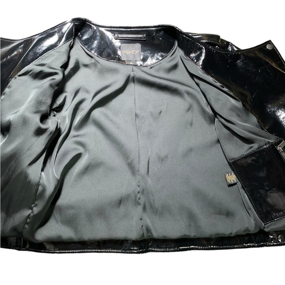 AS by DF,  Recycle Patent Leather, Moto Jacket - Picture 7 of 13